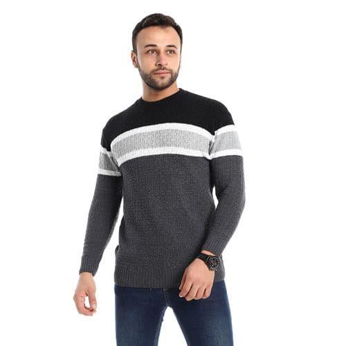Men's wool pullover multicolor
