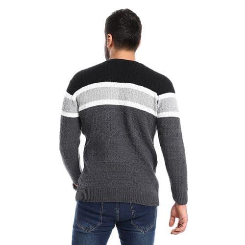 Men's wool pullover multicolor