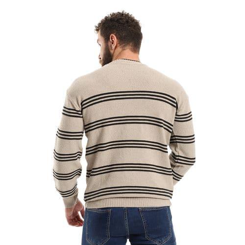 Men's wool pullover multicolor